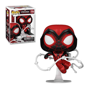 Spider-Man Miles Morales Game Crimson Cowl Suit Funko Pop! Vinyl Figure